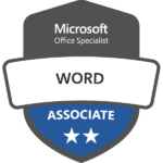 Microsoft Word Associate MO-110 badge